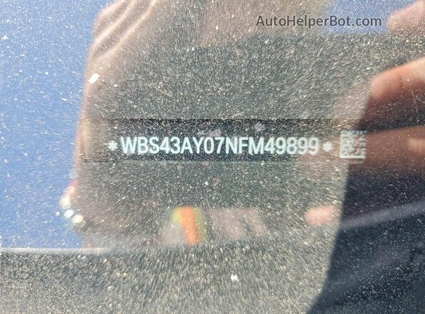 WBS43AY07NFM49899 2022 BMW M3 Gray ძრავის განყოფილების ხედი