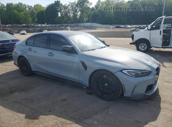 WBS43AY07NFM49899 2022 BMW M3 Gray წინა მარჯვენა