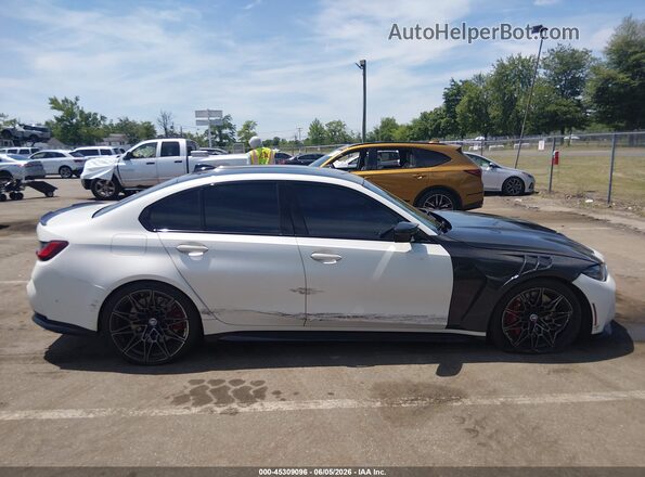 WBS43AY08NFL99871 2022 BMW M3 White Սալոնի հետևի տեսք
