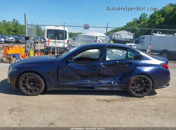 WBS43AY09NFN13814 2022 BMW M3 Синий Панорамный вид салона 360°