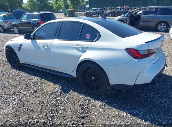 WBS43AY09PFN51563 2023 BMW M3 Белый Задняя левая четверть