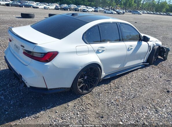 WBS43AY09PFN51563 2023 BMW M3 Белый Задняя правая четверть