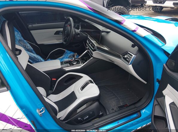 WBS43AY0XRFT44571 2024 BMW M3 Blue Սալոնի դիմացի տեսք