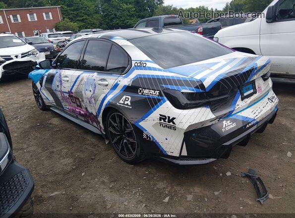WBS43AY0XRFT44571 2024 BMW M3 Blue Հետևի ձախ