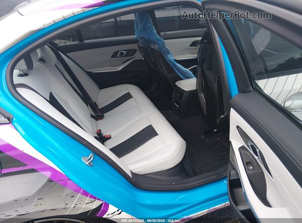 WBS43AY0XRFT44571 2024 BMW M3 Blue VIN կոդի պիտակի տեսք