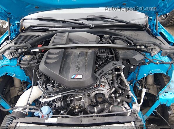 WBS43AY0XRFT44571 2024 BMW M3 Blue Հետևի տեսք