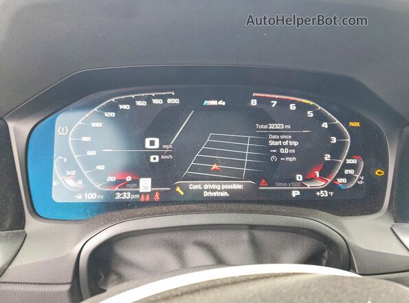 WBS43AZ03PCM20306 2023 BMW M4 Blue 