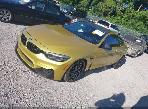 WBS4Y9C08LFH22789 2020 BMW M4 Green Առջևի ձախ երեք քառորդ տեսարան