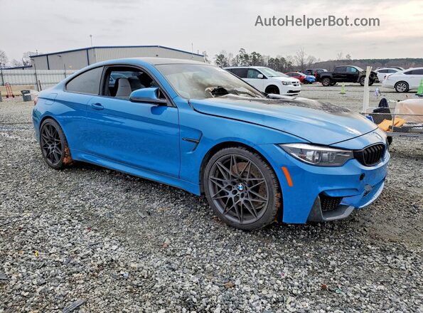 WBS4Y9C08LFJ30239 2020 BMW M4 Teal Delantero derecho