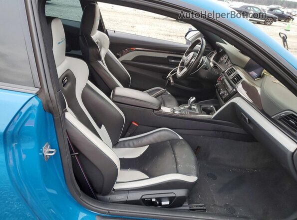 WBS4Y9C08LFJ30239 2020 BMW M4 Teal Vista de los asientos traseros
