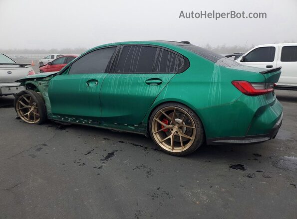 WBS53AY05PFN72706 2023 BMW M3 Green Rear left