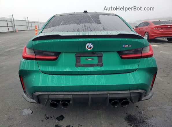 WBS53AY05PFN72706 2023 BMW M3 Green Rear view