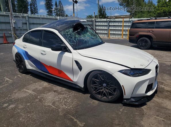 WBS53AY08NFN04915 2022 BMW M3 Two Tone Delantero derecho