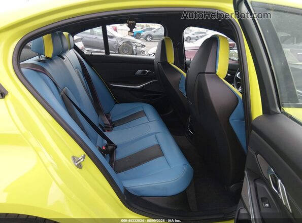WBS53AY08PFP50026 2023 BMW M3 Green Widok naklejki z numerem VIN