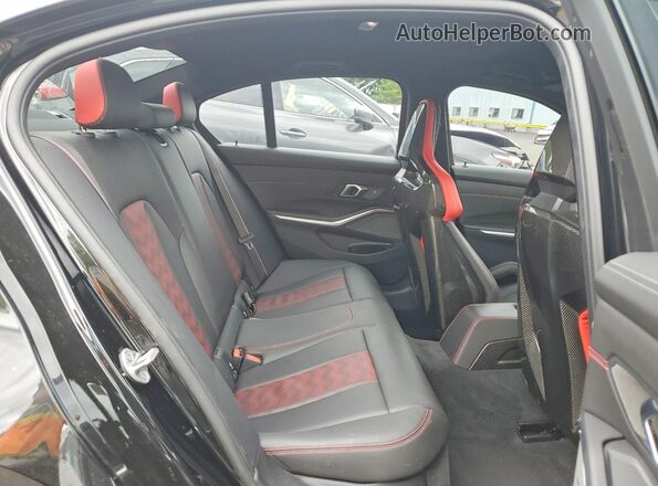 WBS63AY08RFS89742 2024 BMW M3 Black Vista de los asientos traseros