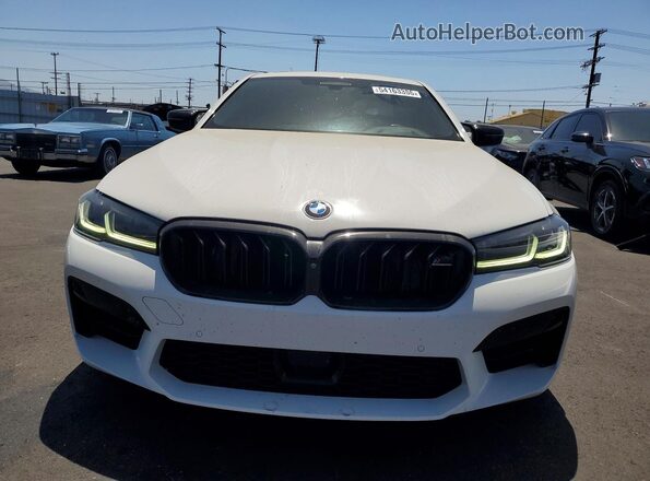 WBS83CH00MCF82410 2021 BMW M5 White Widok z przodu