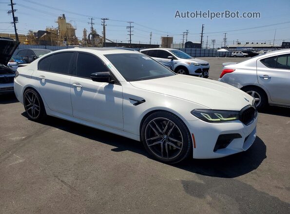 WBS83CH00MCF82410 2021 BMW M5 White Przód prawy