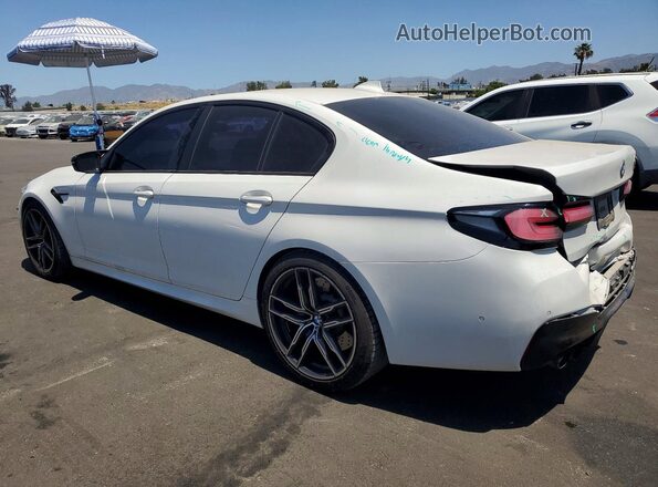 WBS83CH00MCF82410 2021 BMW M5 White Tył lewy