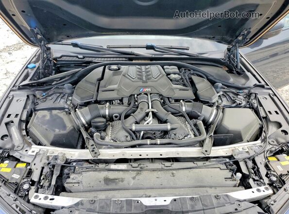 WBS83CH08MCG82044 2021 BMW M5 Charcoal Вид задньої частини салону