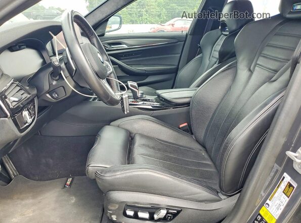 WBS83CH08MCG82044 2021 BMW M5 Charcoal Вид салону спереду
