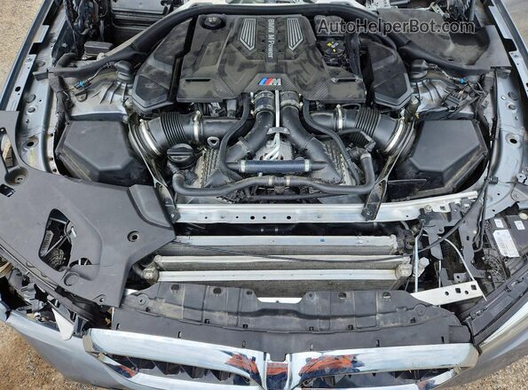 WBS83CH0XPCM97267 2023 BMW M5 Gray Вид задньої частини салону
