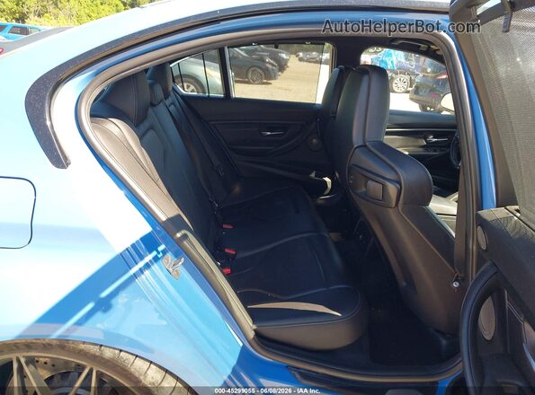 WBS8M9C52J5J79447 2018 BMW M3 Blue Vista de la etiqueta del VIN