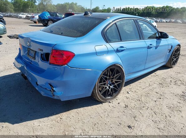 WBS8M9C52J5J79447 2018 BMW M3 Blue Trasero derecho