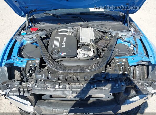 WBS8M9C52J5J79447 2018 BMW M3 Blue Vista trasera