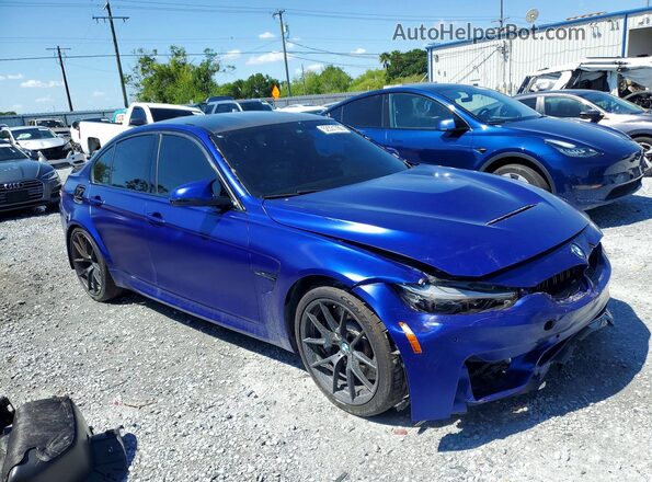 WBS8M9C56J5K99607 2018 BMW M3 Blue წინა მარჯვენა