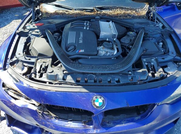 WBS8M9C56J5K99607 2018 BMW M3 Blue უკანა სალონის ხედი
