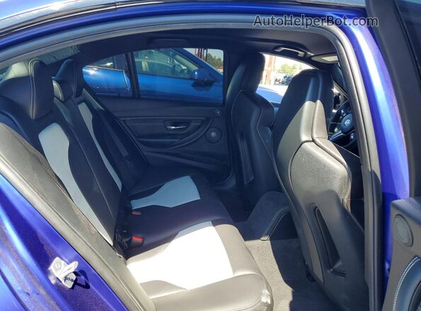 WBS8M9C56J5K99607 2018 BMW M3 Blue უკანა სავარძლების ხედი