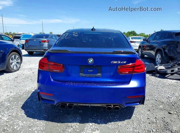 WBS8M9C56J5K99607 2018 BMW M3 Blue უკანა ხედი