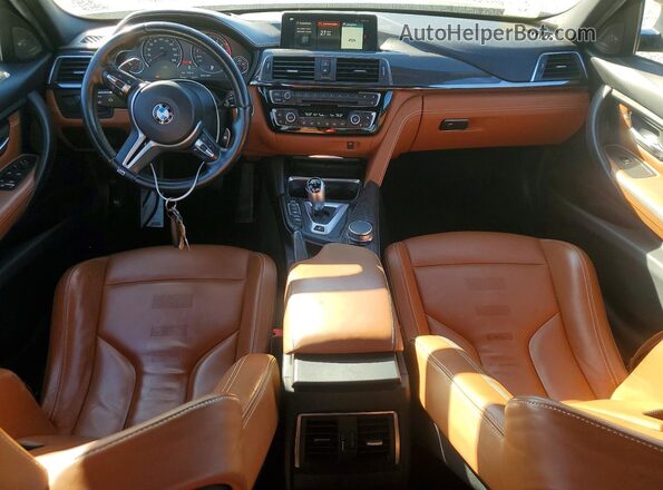 WBS8M9C57J5K98983 2018 BMW M3 Blue Առջևի վահանակի տեսք