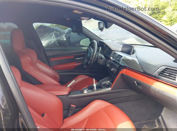 WBS8M9C57J5L01218 2018 BMW M3 Black Front interior view