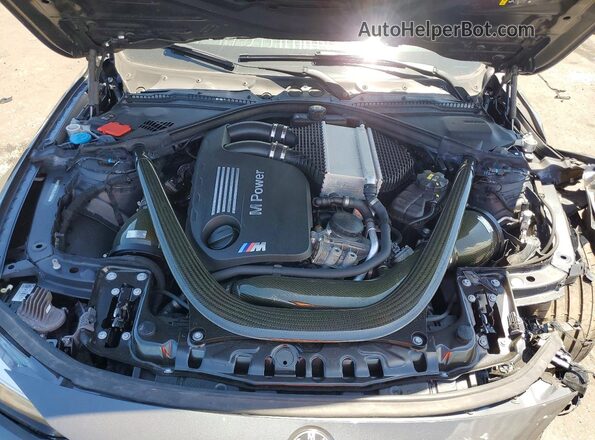 WBS8M9C59J5J79008 2018 BMW M3 Gray Widok wnętrza z tyłu