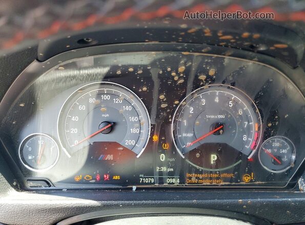 WBS8M9C59J5J79008 2018 BMW M3 Gray Widok zestawu wskaźników