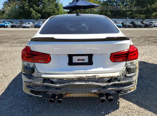 WBS8M9C59J5L71609 2018 BMW M3 White უკანა ხედი
