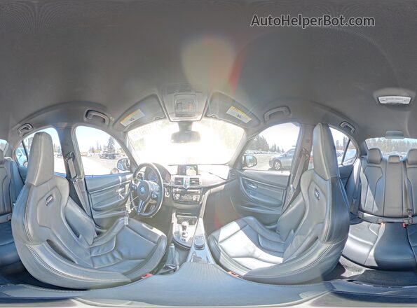 WBS8M9C59J5L71609 2018 BMW M3 White სალონის 360-გრადუსიანი ხედი