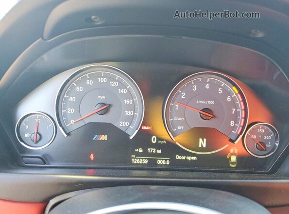 WBS8M9C5XJ5J79082 2018 BMW M3 Black Vista del cuadro de instrumentos