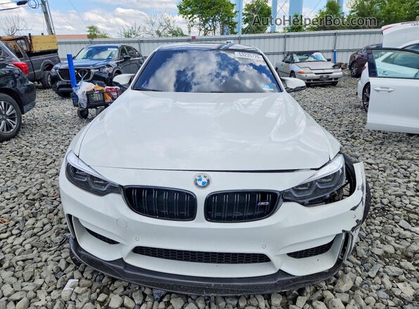 WBS8M9C5XJ5K99464 2018 BMW M3 White Դիմացի տեսք
