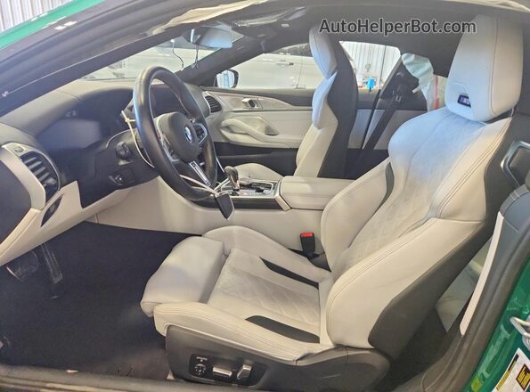 WBSAE0C07RCP11135 2024 BMW M8 Green Front interior view