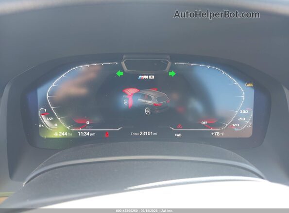 WBSDZ0C00PCL36476 2023 BMW M8 Черный Вид задних сидений