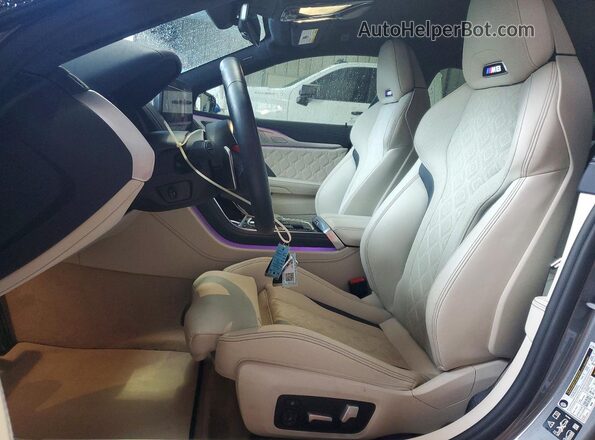 WBSGV0C01RCS01101 2024 BMW M8 Gray Front interior view