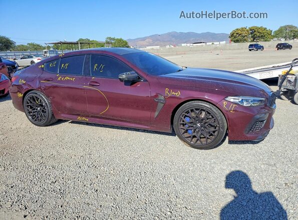 WBSGV0C03LCD92806 2020 BMW M8 Красный Передняя правая четверть