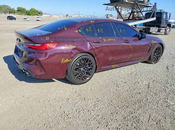 WBSGV0C03LCD92806 2020 BMW M8 Красный Задняя правая четверть