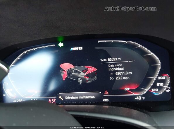 WBSGV0C04RCP30509 2024 BMW M8 Black Vista de los asientos traseros