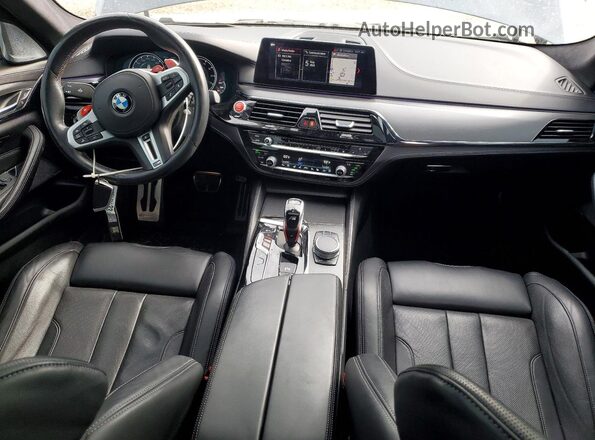 WBSJF0C55KB448566 2019 BMW M5 Black წინა პანელის ხედი