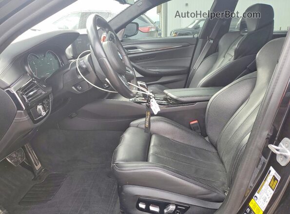 WBSJF0C55KB448566 2019 BMW M5 Black წინა სალონის ხედი