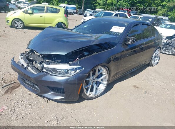 WBSJF0C57JB282016 2018 BMW M5 Gray წინა მარცხენა ხედი სამი მეოთხედიდან