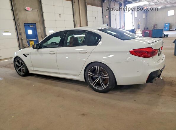 WBSJF0C57KB285807 2019 BMW M5 White Trasero izquierdo